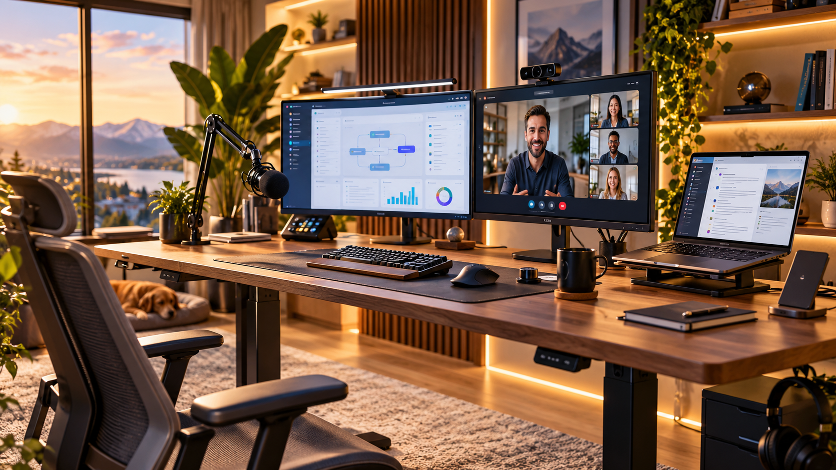 A Perfect Home Office Setup for a Solutions Consultant